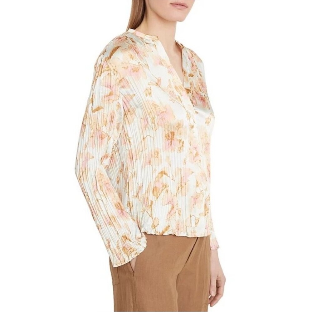 Vince Pastel Floral Blouse 3X